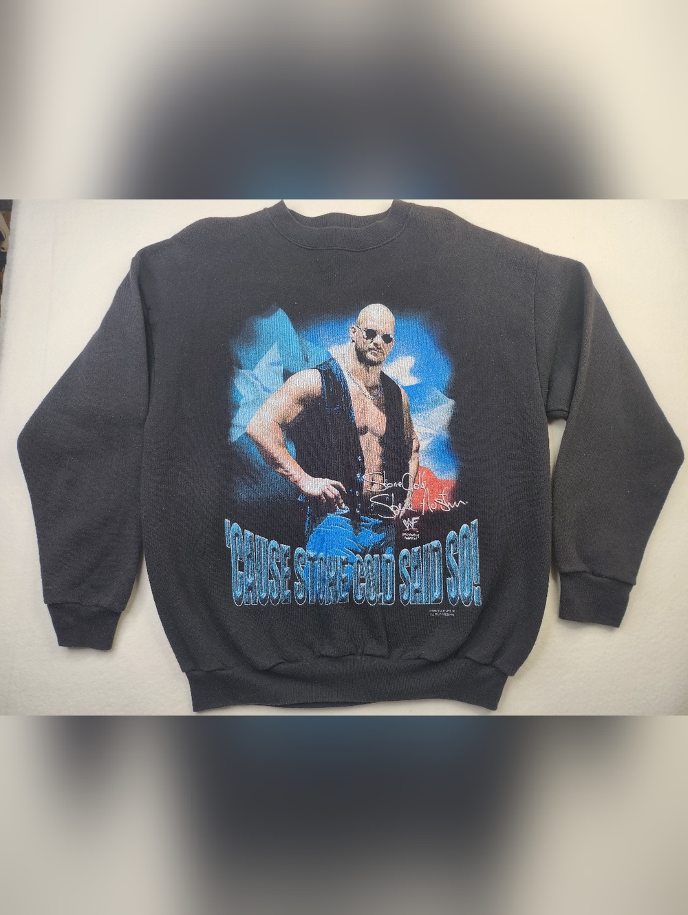 Vintage 1998 WWF Stone Cold Wrestling Men’s Graphic Sweatshirt